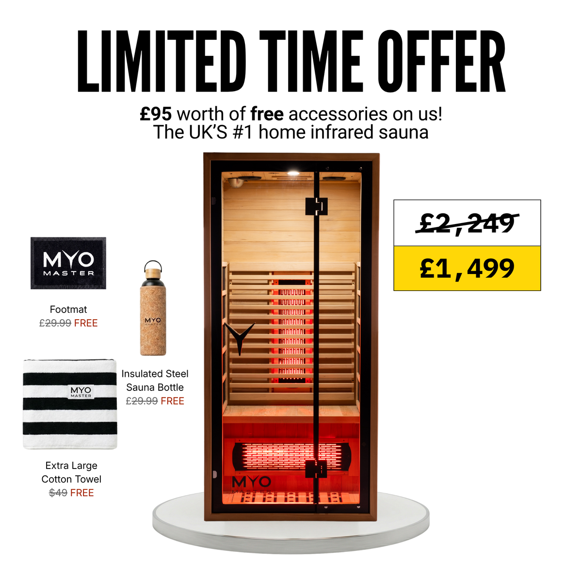 MyoSauna Infrared and Redlight